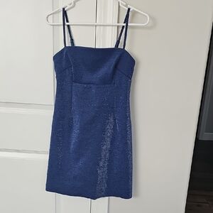Wild Fable Blue Spaghetti Strap Sheath Mini Dress